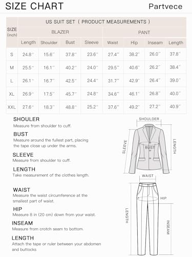 Slim Fit Blazer Pant Suits 2 Piece Business Suit Set U704