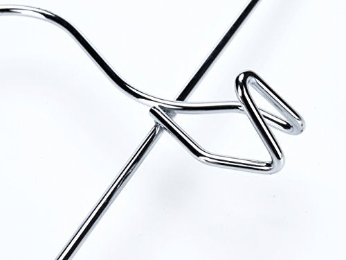 6 Pc Heavy Duty Metal Pants Hangers with Adjustable Clips Q3656
