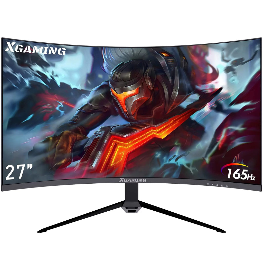 27-inch 165Hz Curved Gaming Monitor, 1440p QHD HDR Computer Monitor, Metal Black I746219