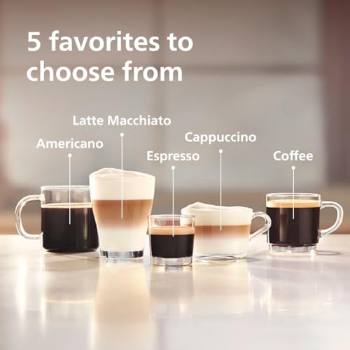 Black Fully Automatic Espresso Machine with LatteGo Milk Frother Q29767