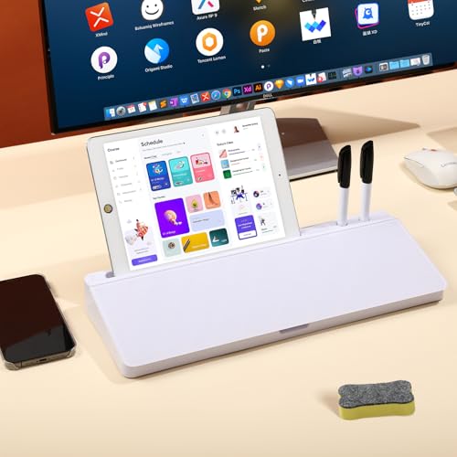 Glass Dry Erase Whiteboard with Storage F79740