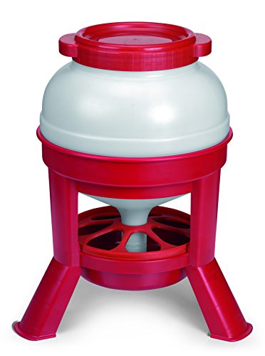 Plastic Dome Feeder Heavy Duty Plastic Gravity Fed Poultry Feed Container Tank 45 LB S32565