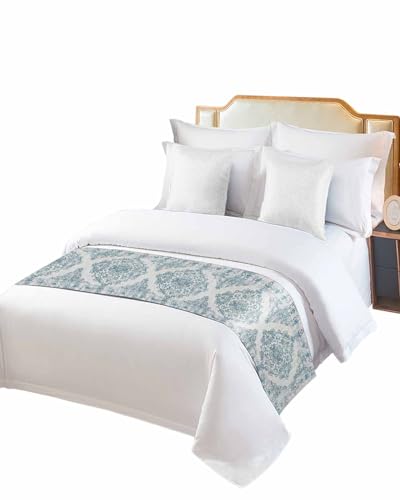 Teal Bed Runner Scarf King Size 94"x20" J901302