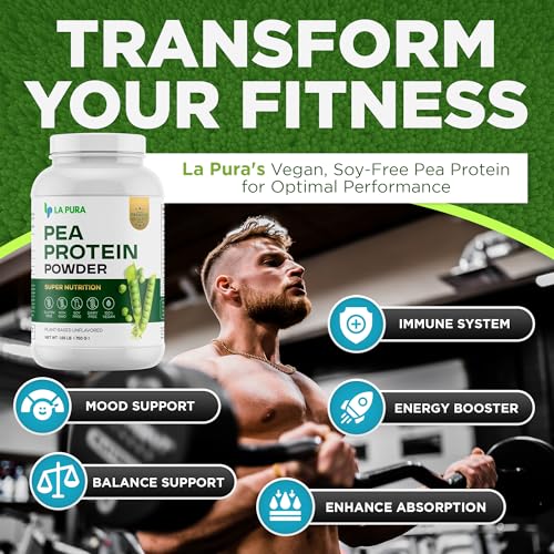 100% Vegan Pea Protein Powder, 1.65LB, Unflavored, 20g Protein, Gluten Free, Non-GMO X547429