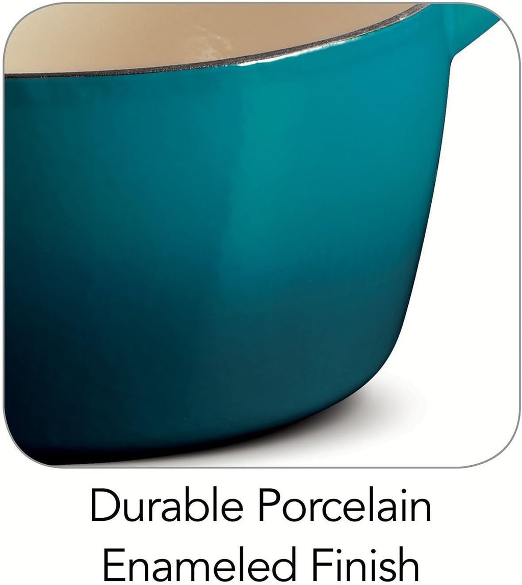 Enameled Cast Iron 6.5-Quart Covered Round Dutch Oven D179