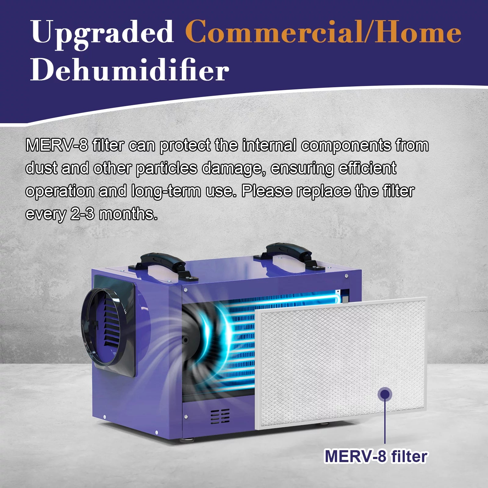 113 Pint Commercial Dehumidifier with Hose T819715