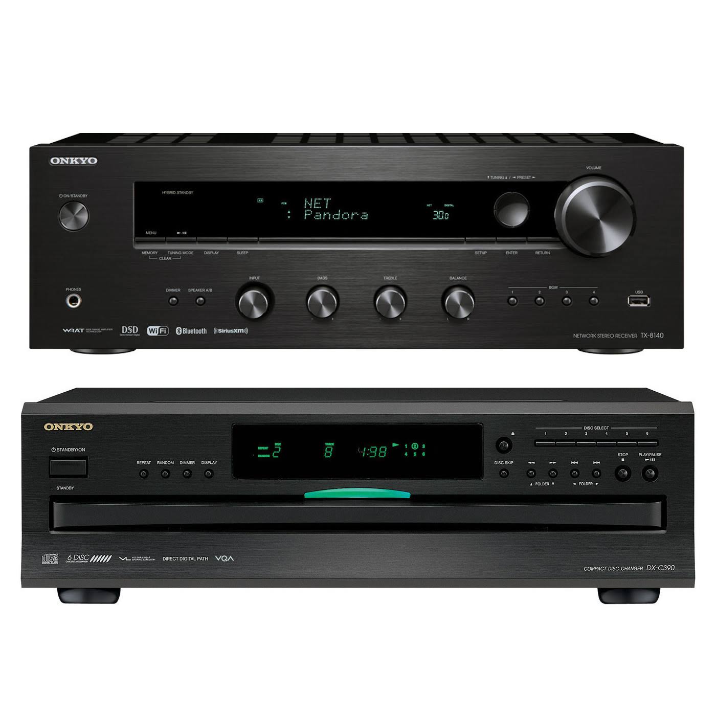 Network Stereo Receiver with Built-In Wi-Fi & Bluetooth and 6-Disc Carousel CD Player W61598