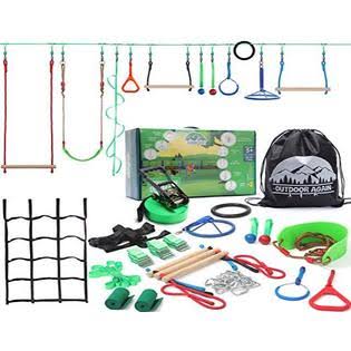 65 ft Ninja Slackline 12 Obstacles Obstacle Course B856269