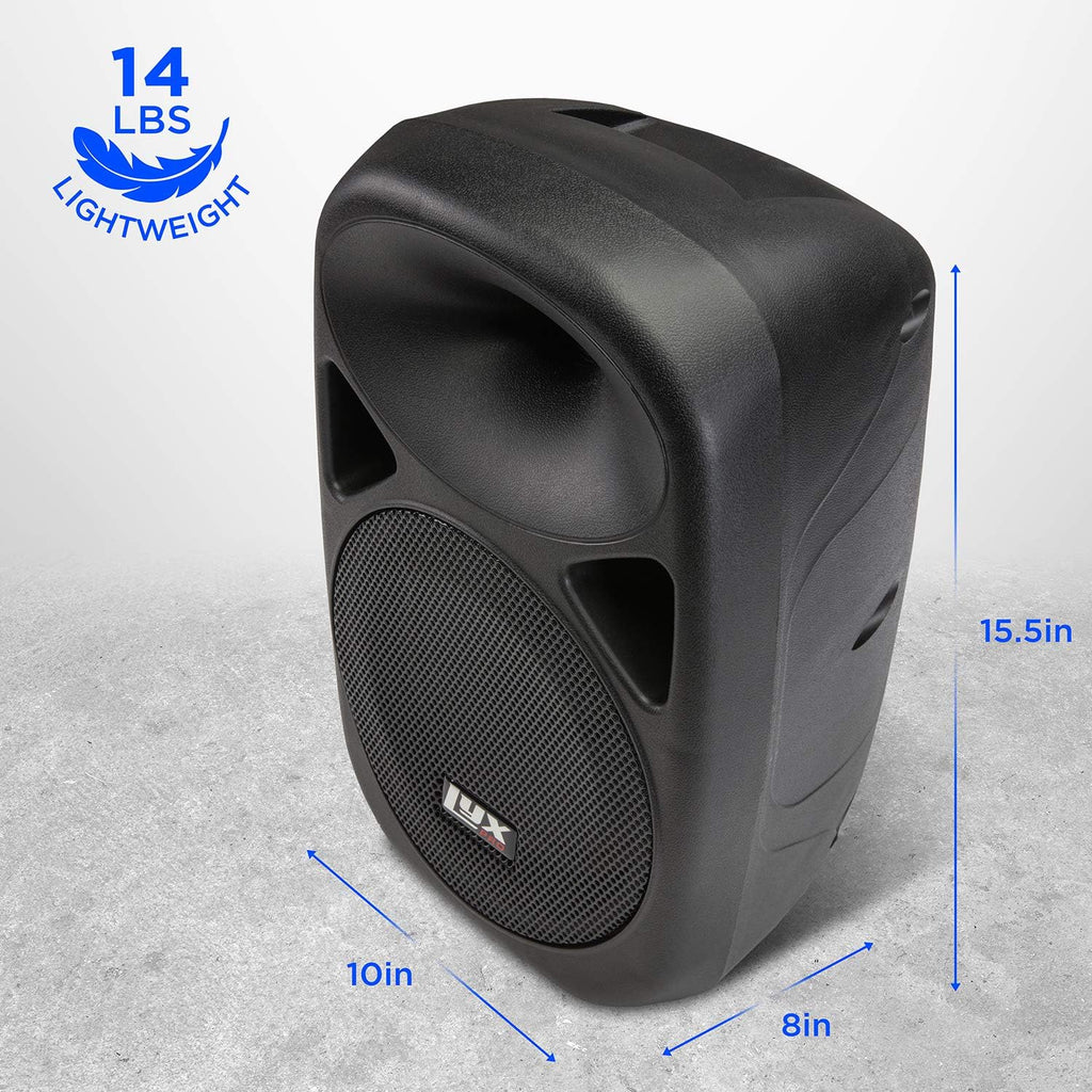 15 Inch PA Active Speaker System with Bluetooth, MP3, USB, SD Card Slot W4324