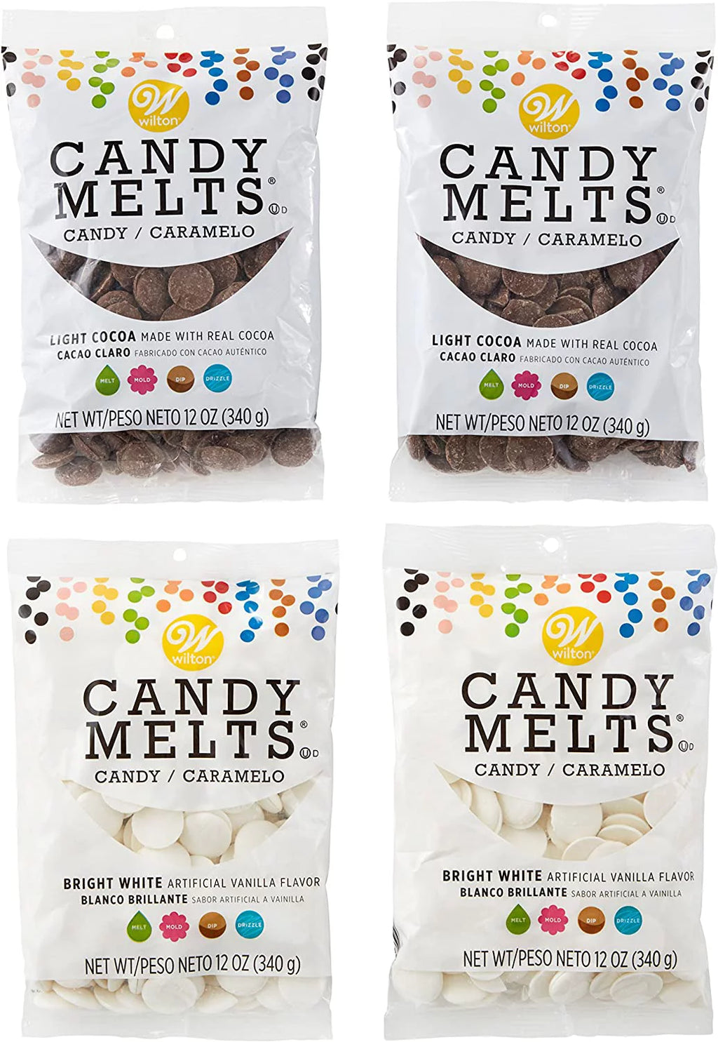 Light Cocoa And Bright White Candy Melts Candy Set I17750
