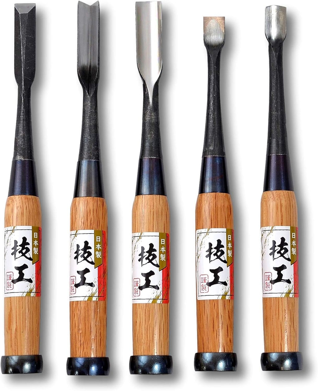 5 Pieces Japanese Carbon Steel Chisel Set B178