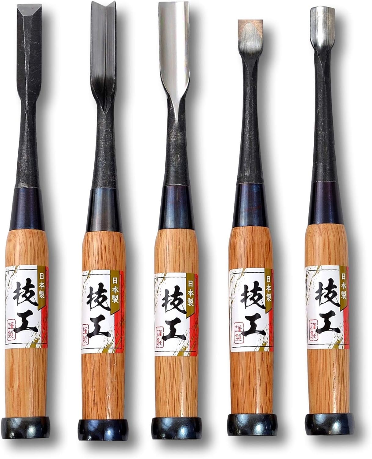 5 Pieces Japanese Carbon Steel Chisel Set B178