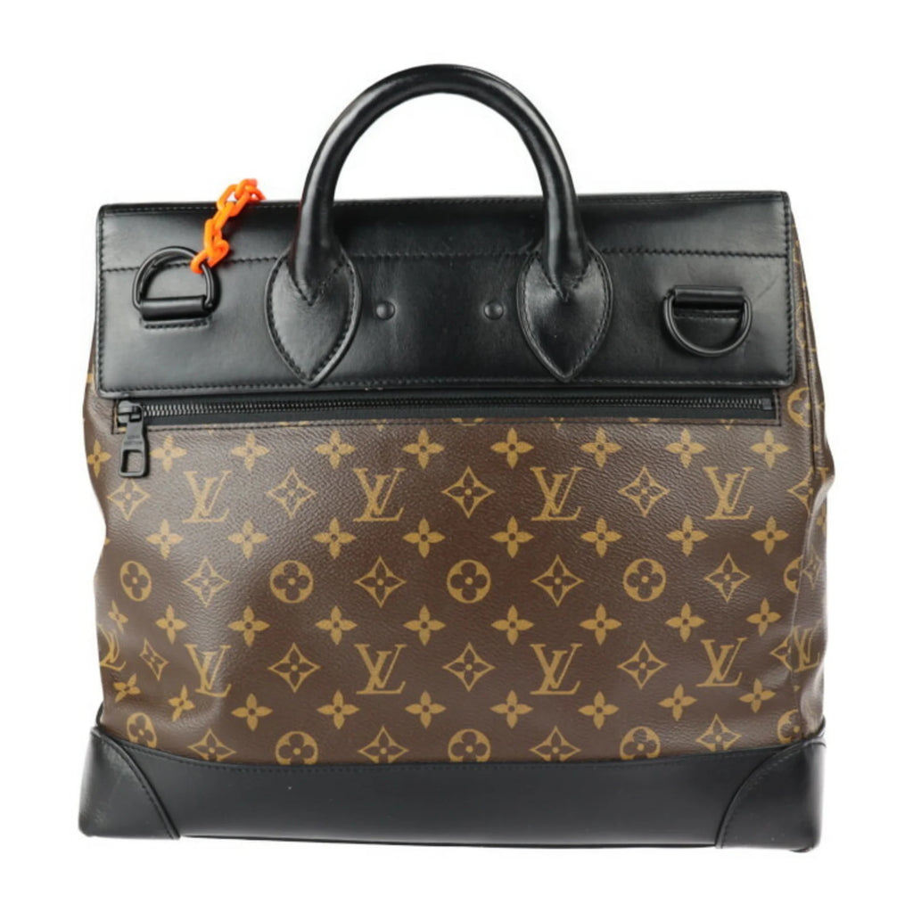 Pre-Owned Monogram Canvas Leather Shoulder Bag D62014