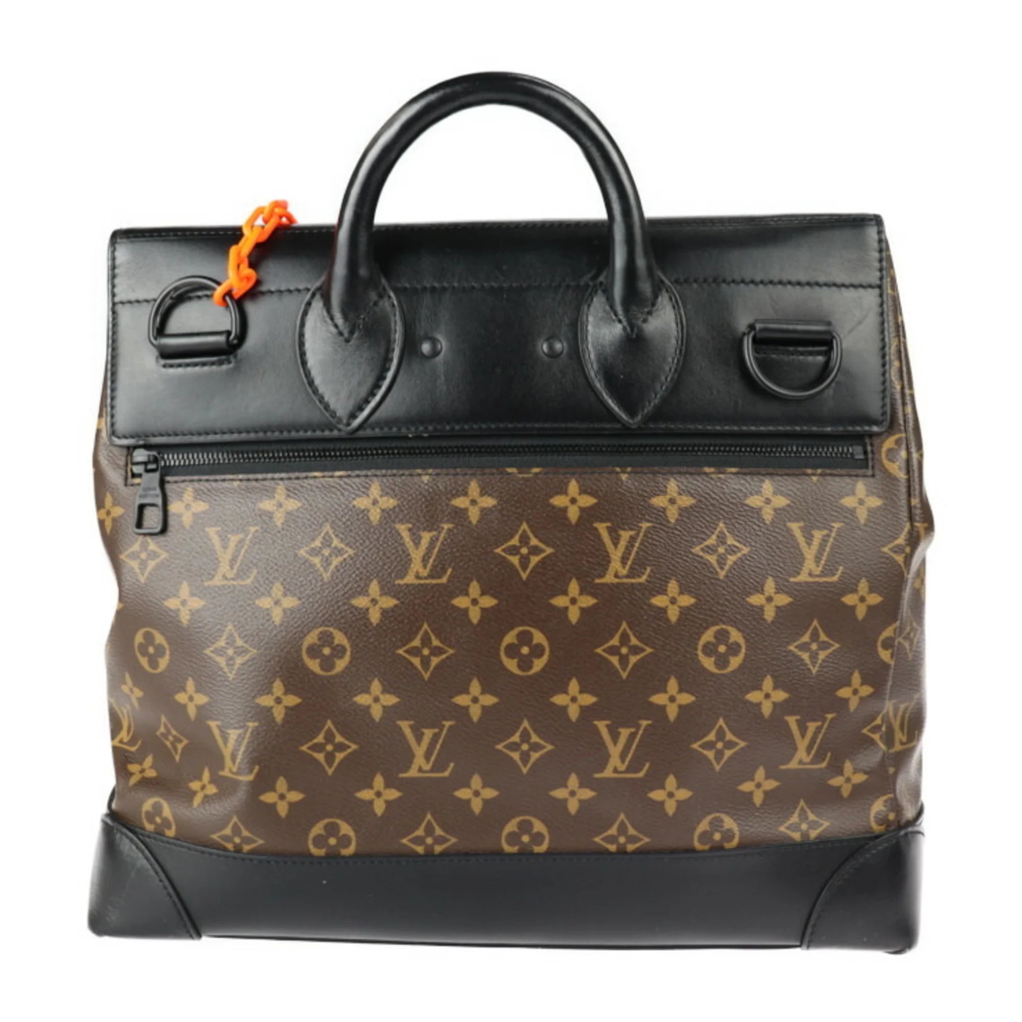 Pre-Owned Monogram Canvas Leather Shoulder Bag D62014