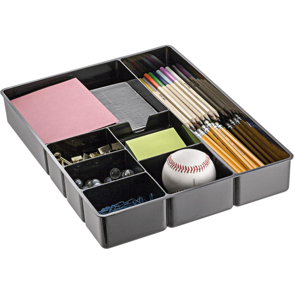 8 Compartments Black Drawer Organizer Tray H4372