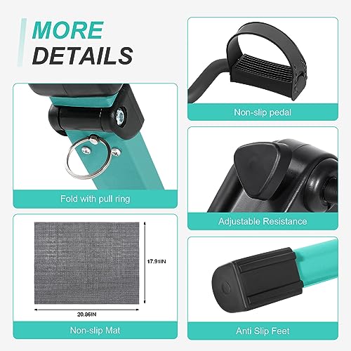 Folding Pedal Exerciser Under Desk Bike Pedal Exerciser with LCD Monitor R7117