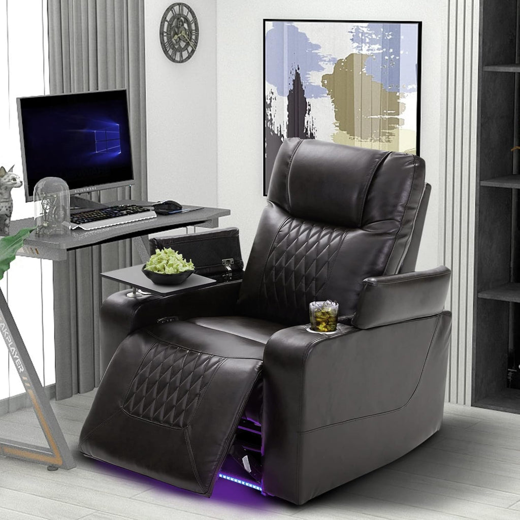 Power Recliner Chair with USB Port and Cup Holders G976958
