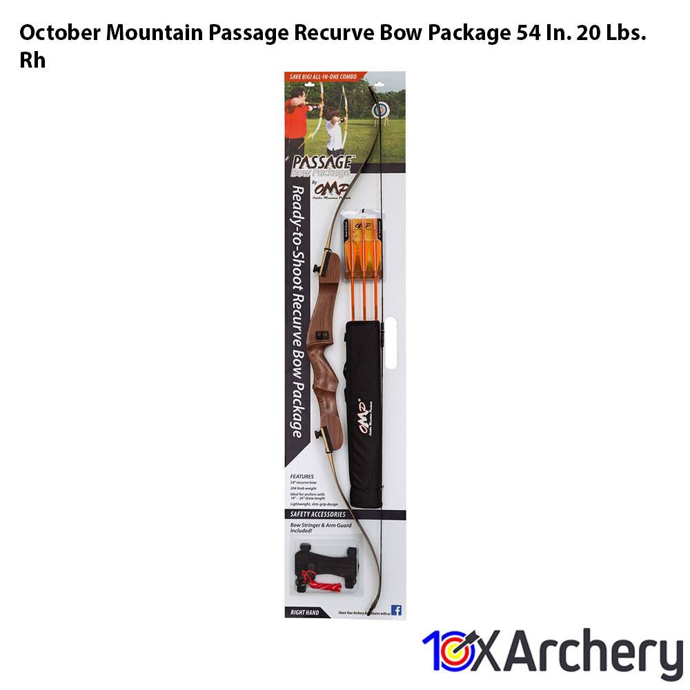 20-lb. 54x22 Recurve Bow Package J1296