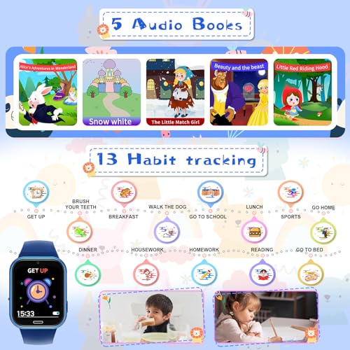 Smart Watch with 24 Games Video Camera Music Alarm (Purple) X3161