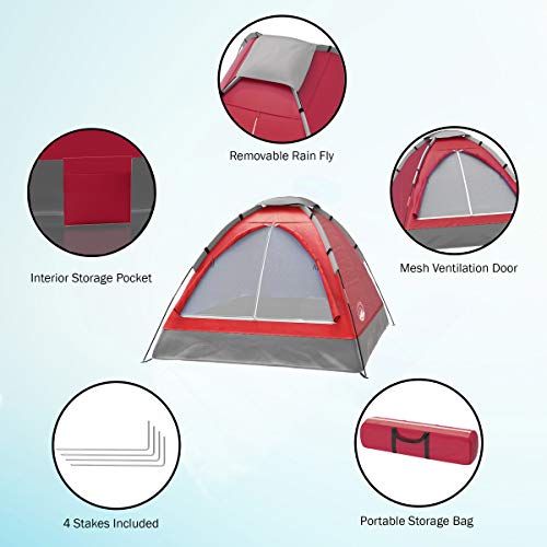 2-Person Dome Tent with Rain Fly and Carrying Bag Z231550