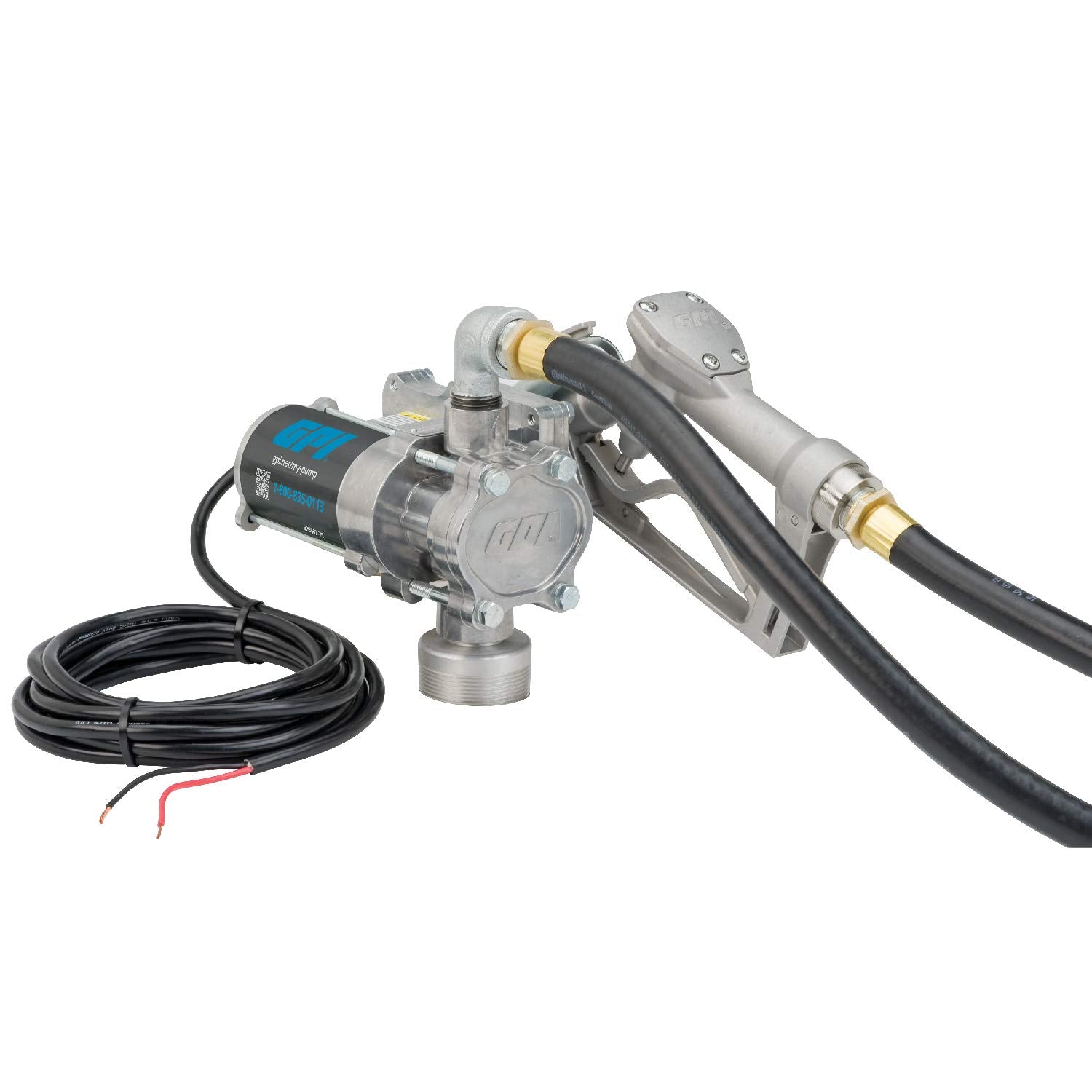 12v 8 GPM Fuel Transfer Pump with Manual Shut-Off Nozzle I959431