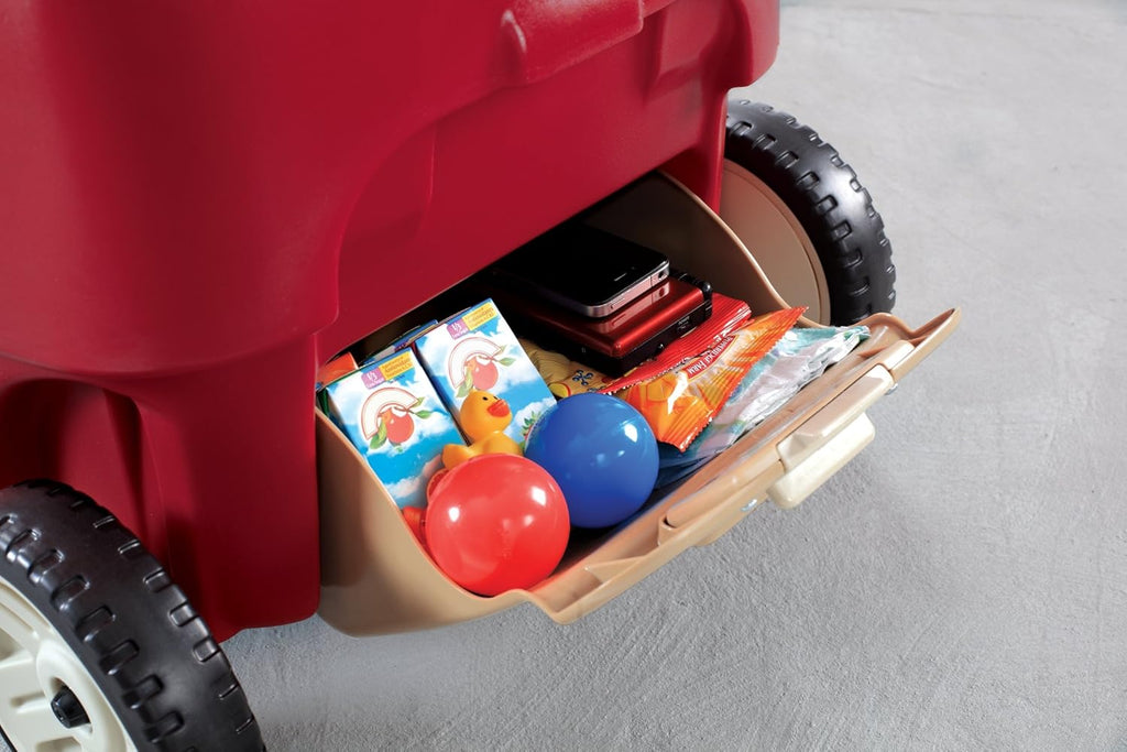 All Around Wagon with Whisper Wheels, Contoured Seats, Seat Belts, Cup and Snack Holders, Storage, Foldable Handle W635