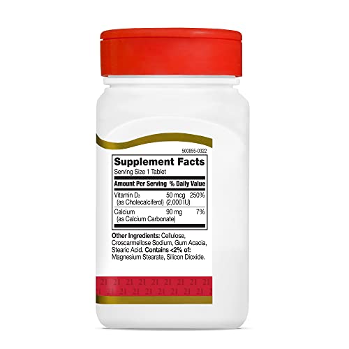 D3 2000 IU Tablets, 110 Count (Pack of 2) P9500