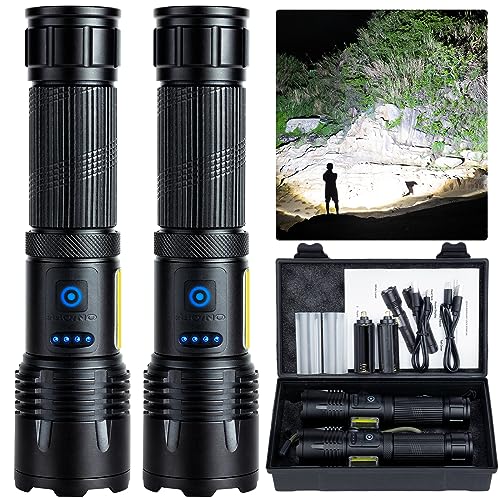 Rechargeable LED Flashlight High Lumen Super Bright COB Work Light IPX7 Waterproof L288