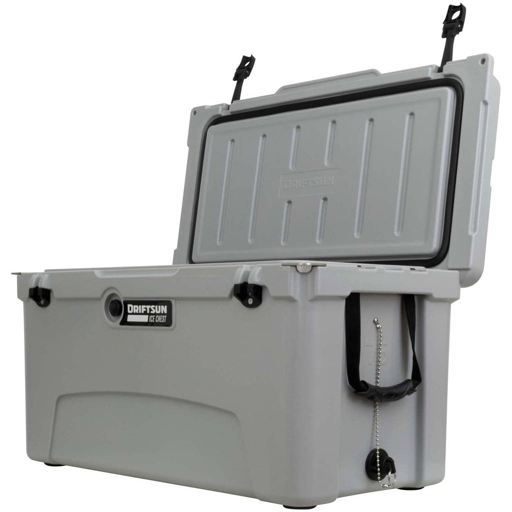 75 Quart Insulated Rotomolded Cooler Grey F2250