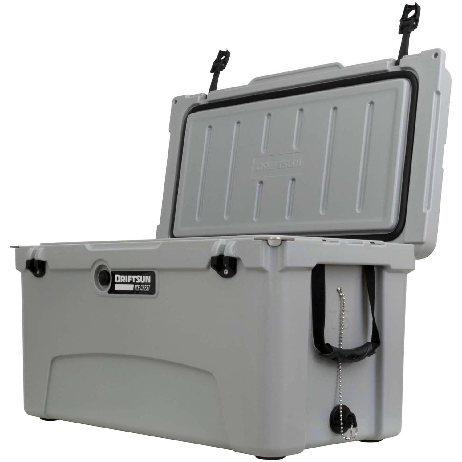 75 Quart Insulated Rotomolded Cooler Grey F2250