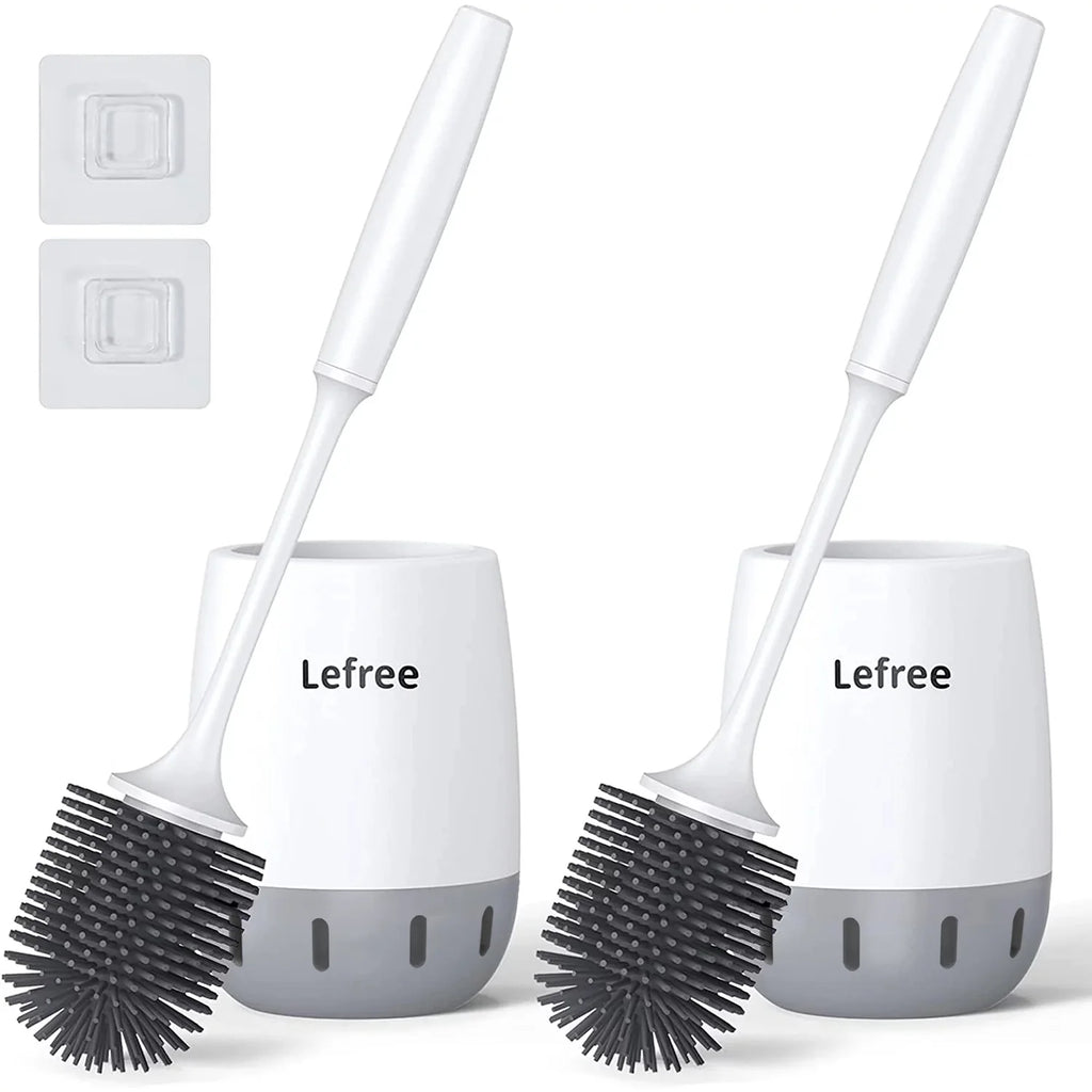 Toilet Brush and Caddy Bowl Cleaner Holder Set (2Pack) R2220