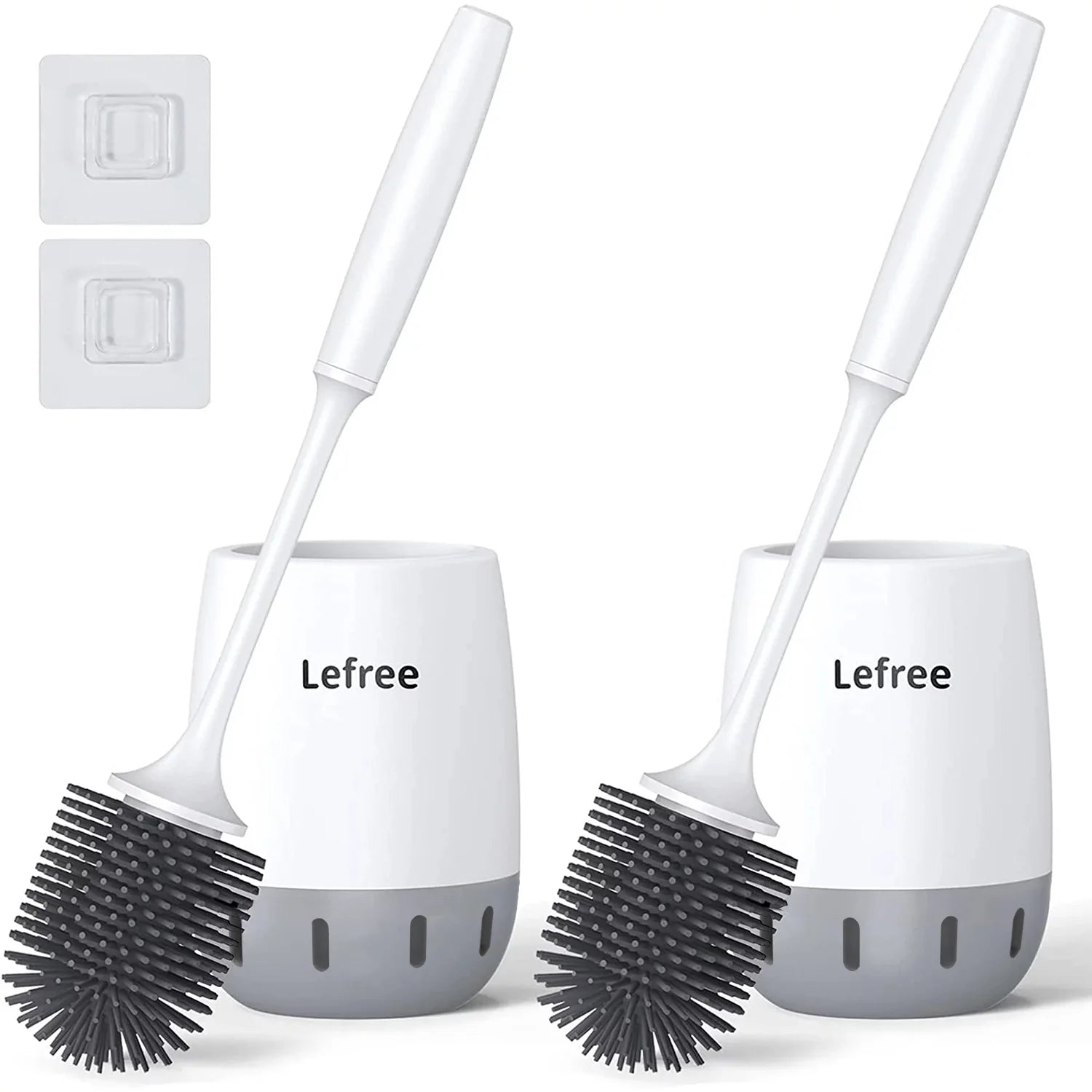 Toilet Brush and Caddy Bowl Cleaner Holder Set (2Pack) R2220