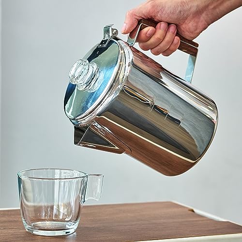 Stainless Steel Stovetop Coffee Percolator (9 Cups) Q232055