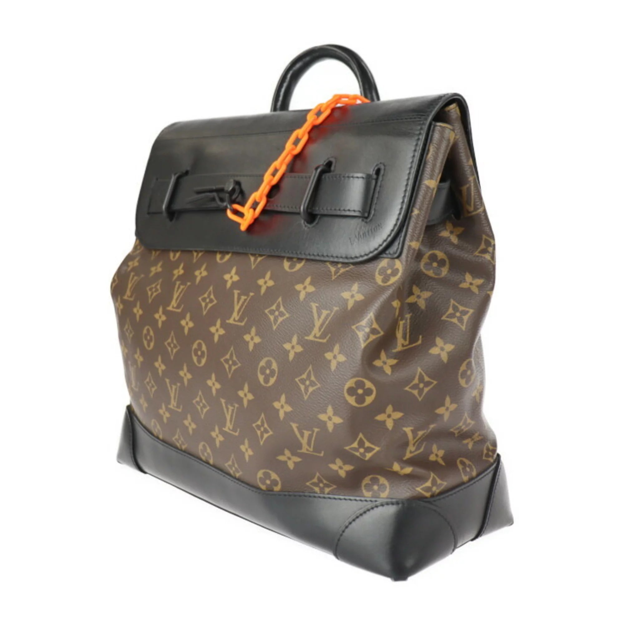 Pre-Owned Monogram Canvas Leather Shoulder Bag D62014