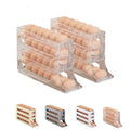 30 Egg Container Auto Rolling Egg Tray Storage (Gray) C2699