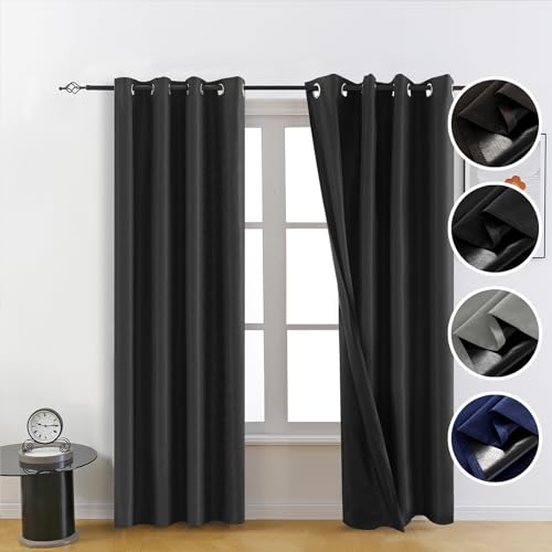 Blackout Curtains 84 inch Long 2 Panel Sets M727252