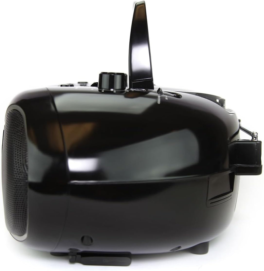 Black 7" Bluetooth DVD Boombox with AM/FM Radio N7025
