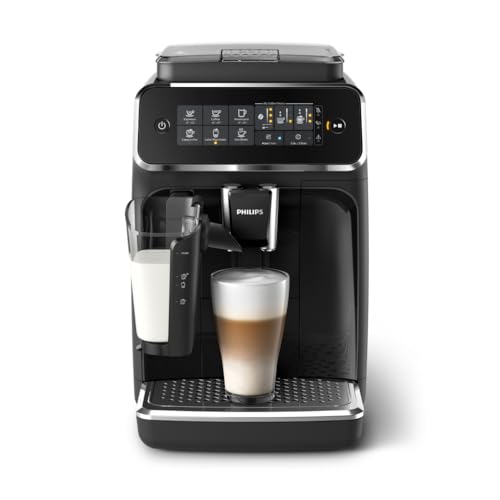 Black Fully Automatic Espresso Machine with LatteGo Milk Frother Q29767