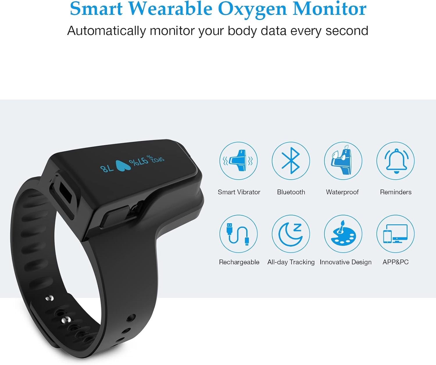 O2 Pulse Oximeter with Smart Reminder G55683