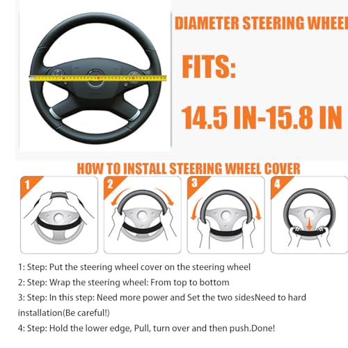 15 Inch Anti-Slip Breathable Elastic Steering Wheel Cover N7111