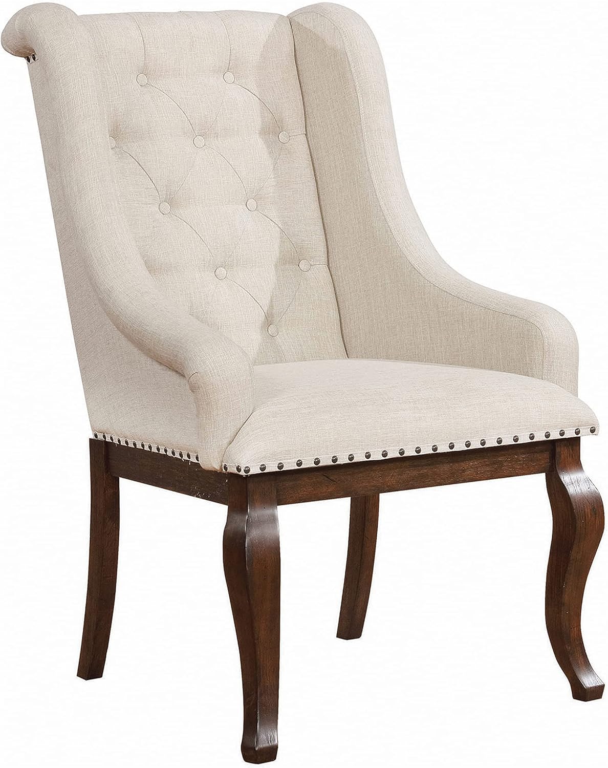 Antique Java and Cream Arm Chairs (Set of 2) M327