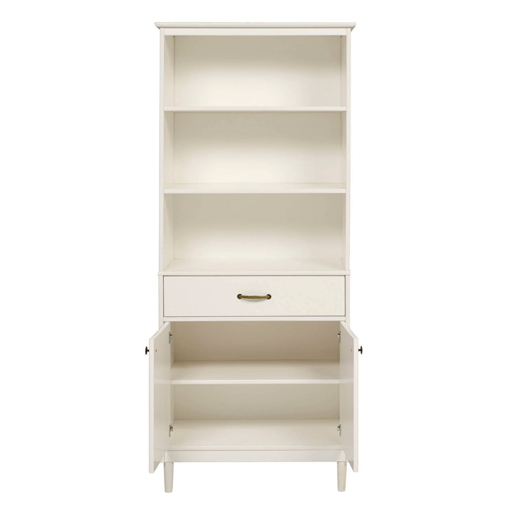 Solid Wood Storage Hutch White B561
