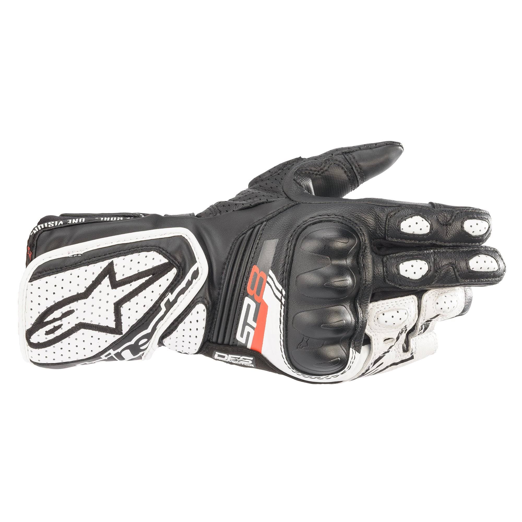 Black/White X-Small Gloves S22118