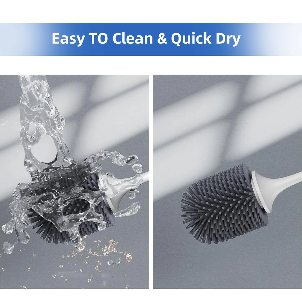 Toilet Brush and Caddy Bowl Cleaner Holder Set (2Pack) R2220