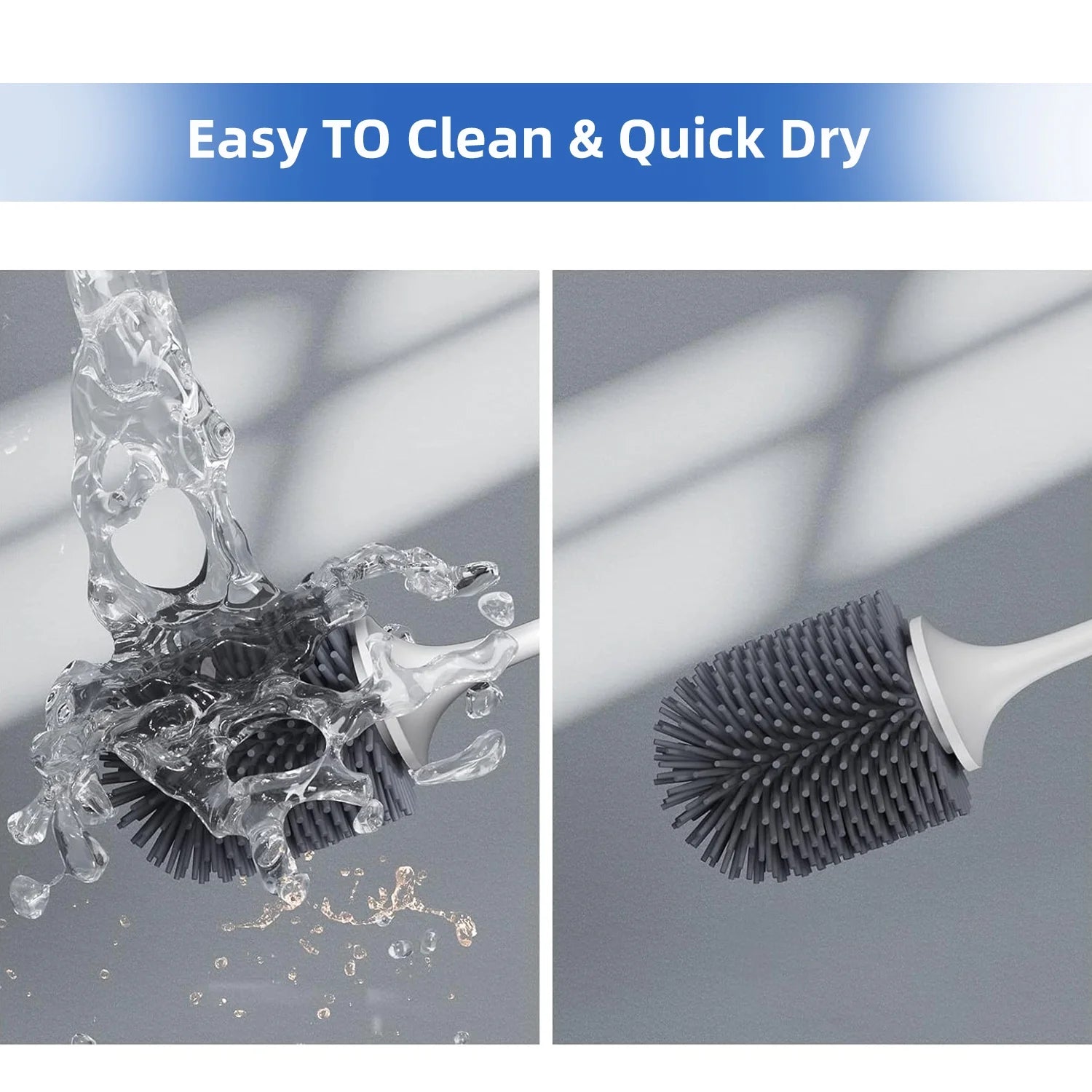 Toilet Brush and Caddy Bowl Cleaner Holder Set (2Pack) R2220