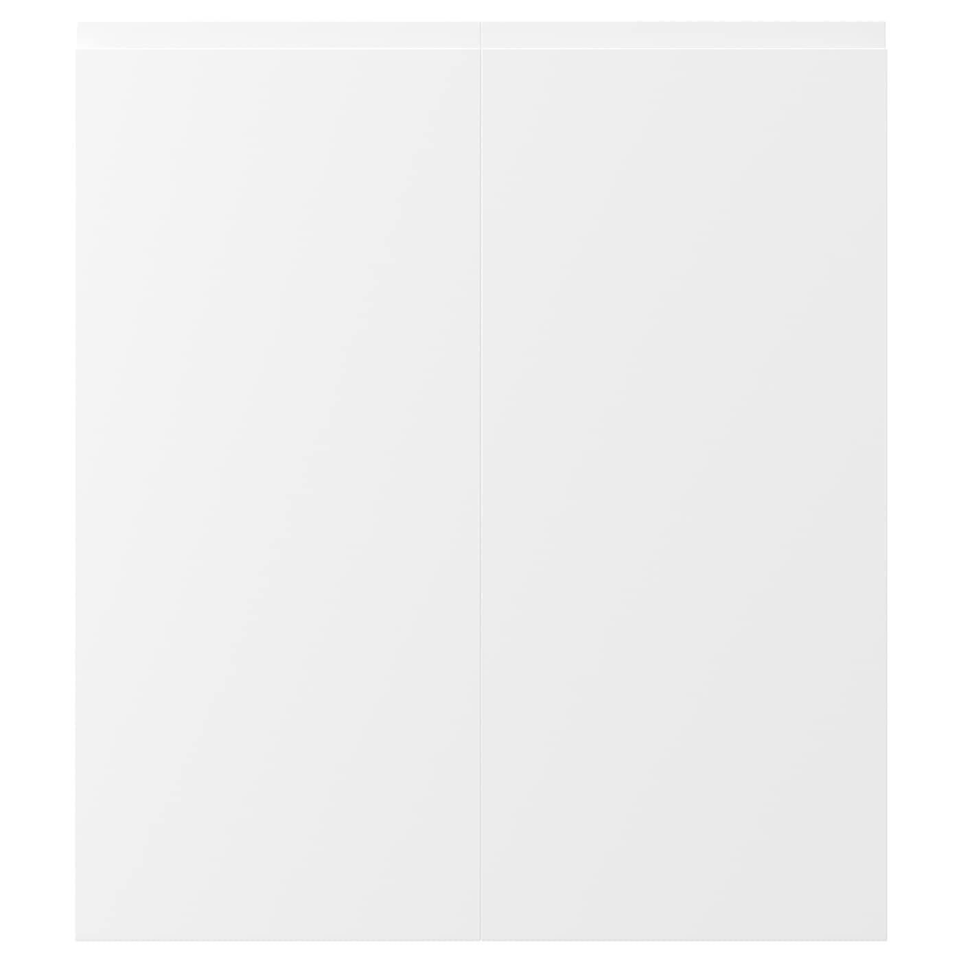Matt White 2-P Door Corner Base Cabinet Set C857