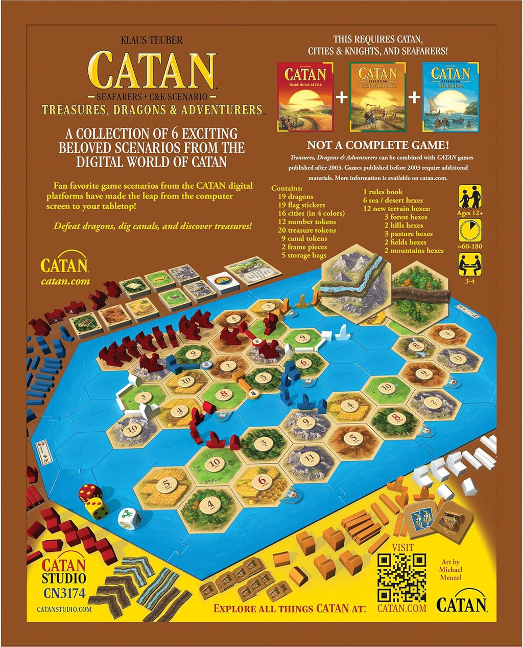 Treasures, Dragons and Adventurers Scenario Expansion Board Game Y40859