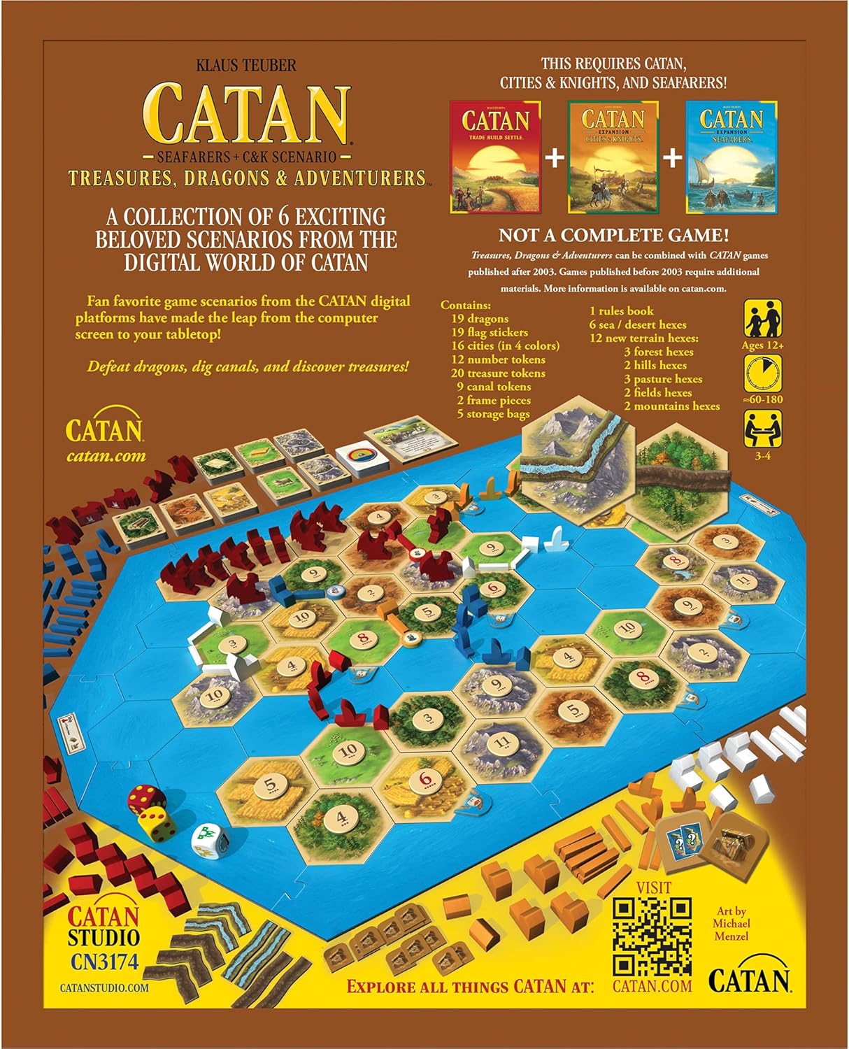 Treasures, Dragons and Adventurers Scenario Expansion Board Game Y40859