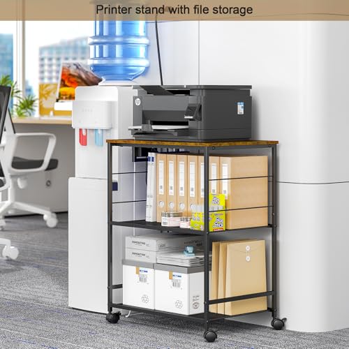 3 Tier Rolling Kitchen Cart with Lockable Wheels Y3803