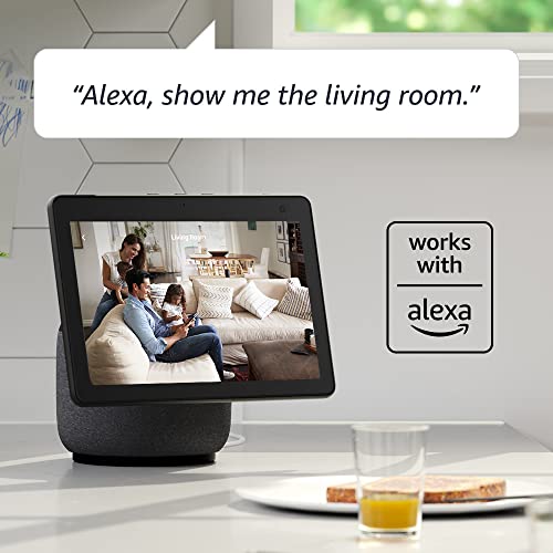 Compact indoor plug-in smart security camera, 1080p HD video, night vision, motion detection, two-way audio, 2 cameras (White) E959